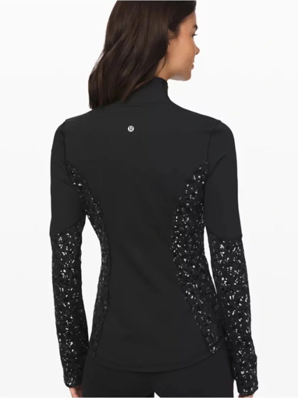 Lululemon Define Jacket Special Edition Speckle Shine Black Deep Silver Size 6 - Picture 2 of 5